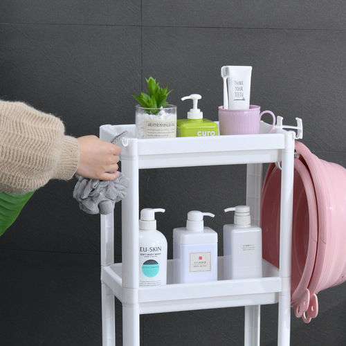 Bathroom floor-standing storage rack bathroom gap storage rack kitchen narrow cabinet refrigerator washing machine living room storage rack
