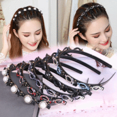 Hairpin for fixing bangs, hair clip for weaving, popular style, hair accessory for women with braided teeth and hairpin headwear for updo