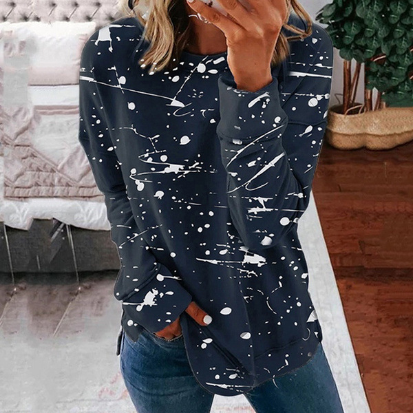 Stylish Graffiti Print Sweatshirt