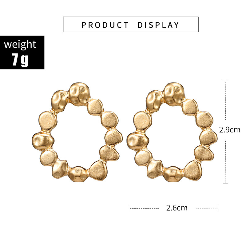 Circle Glossy Diamond Flower Leaf Earrings display picture 14