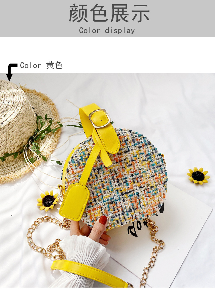 Korean Fashion Single Shoulder Messenger Small Round Bag display picture 10