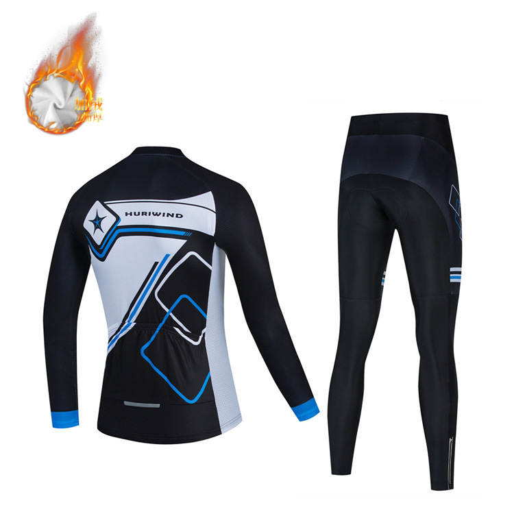 (Cross-border trading), demi-season road road bike, long-sleeve, jersey, velvet keep warm set, custom-made 2