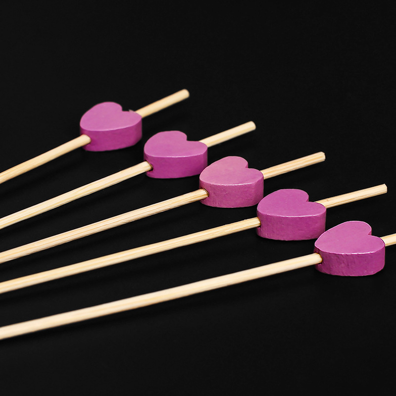 水果签 爱心水果签 一次性水果签