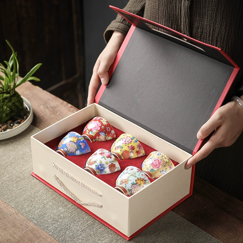 Эмаль цвет Одиночная чашка ведро чашка Wanhua чашка с круглым ртом чайная чашка Master Cup набор ручной подарок индивидуальный логотип