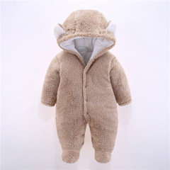 秋冬款嬰兒連體衣加厚棉衣男女寶寶冬裝新生兒哈衣0-1歲外出爬服