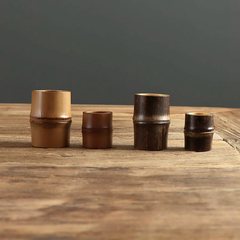 Handmade Bamboo Kung Fu Teapot Lid Holder Bamboo Tea Ceremony Accessories Cup Lid Holder Zhejiang Bamboo Tea Set Factory Direct Sales