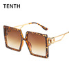 Trend square sunglasses, glasses solar-powered, internet celebrity