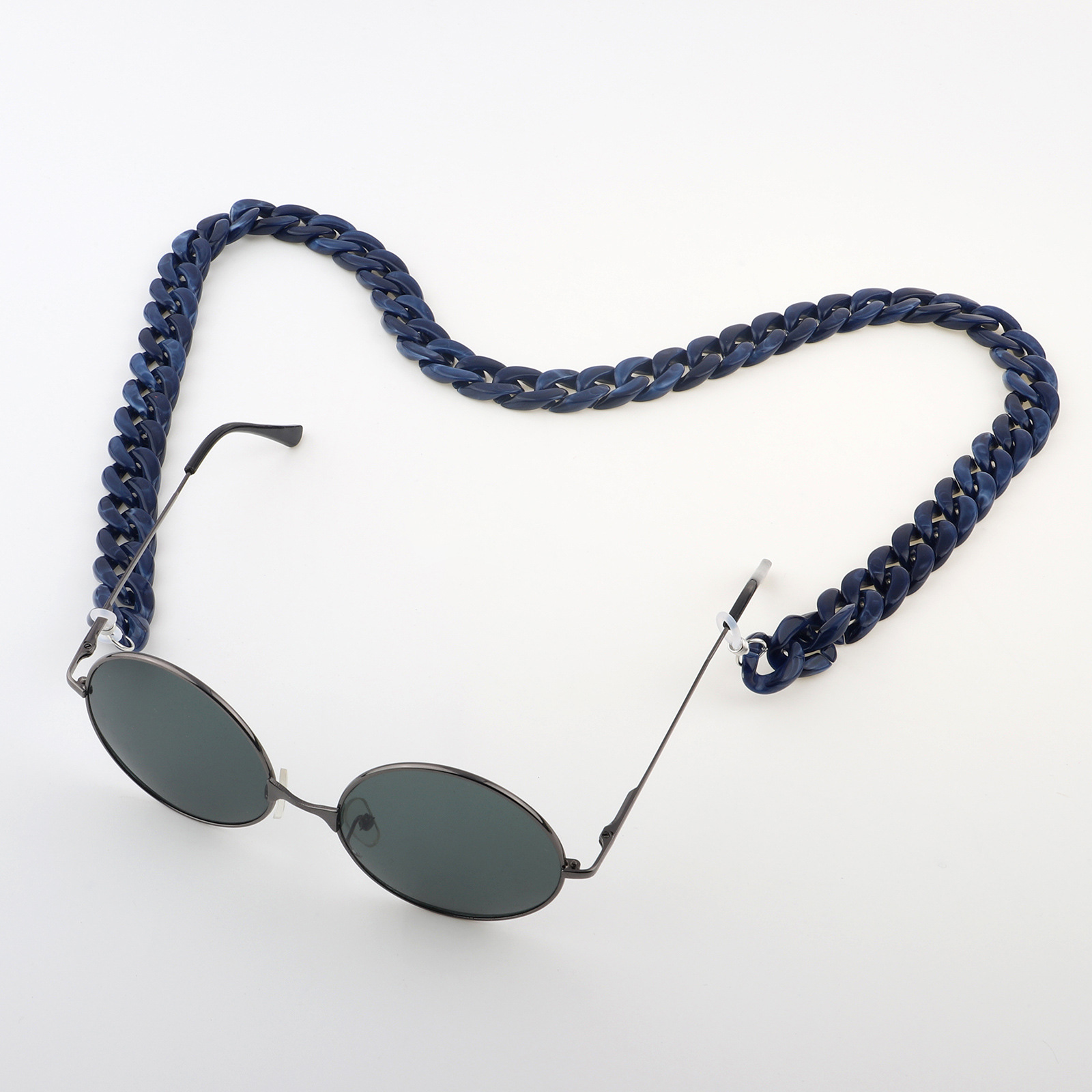 38g Weight Pink, Blue Color Fashion Acrylic Leopard Print Tortoiseshell Amber Two-color Glasses Chain 4