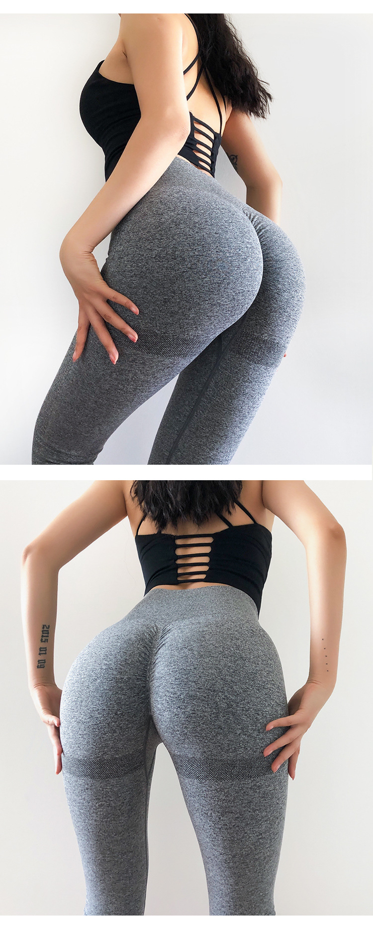 seamless knitted peach hip yoga pants NSMYY55829