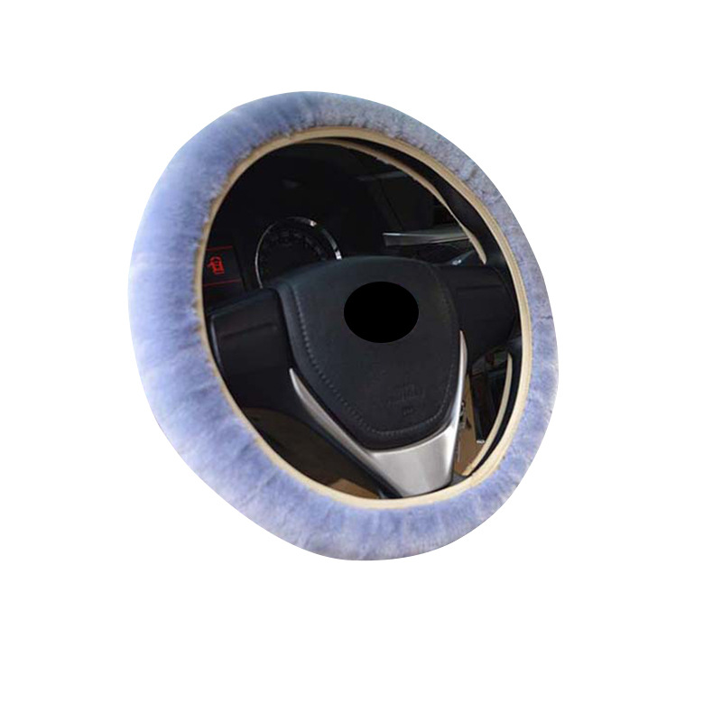 Cubierta de la rueda de dirección coche felpa anillo no de goma otoño e invierno cálido práctico hombres y mujeres volante cubierta de la fábrica al por mayor cubierta de la manija