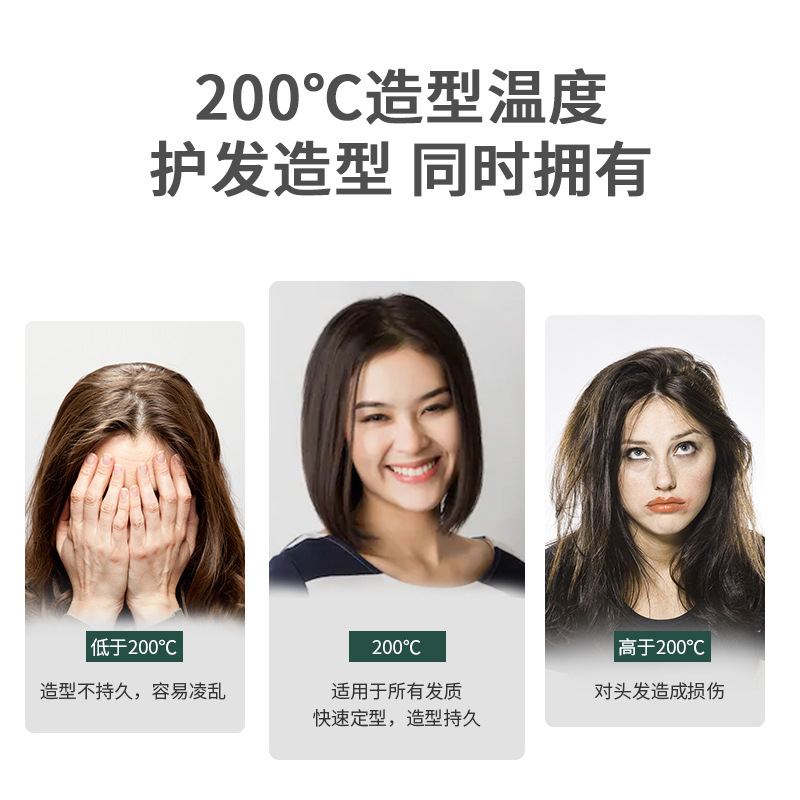 亞馬遜新品迷你直發(fā)梳 胡子梳多功能熱風(fēng)梳胡子造型梳電動(dòng)電熱梳