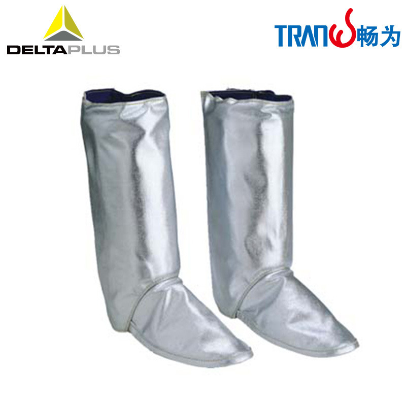 代尔塔 402013 隔热防喷溅靴套 防金属喷溅靴 表面镀铝 抵御高温
