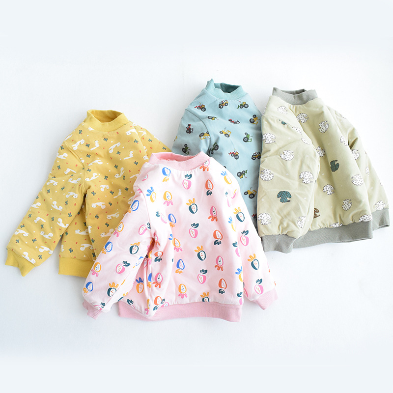 秋新款童装儿童长袖上衣男女童印花卫衣棉质休闲套头棉衣上衣外套|ms