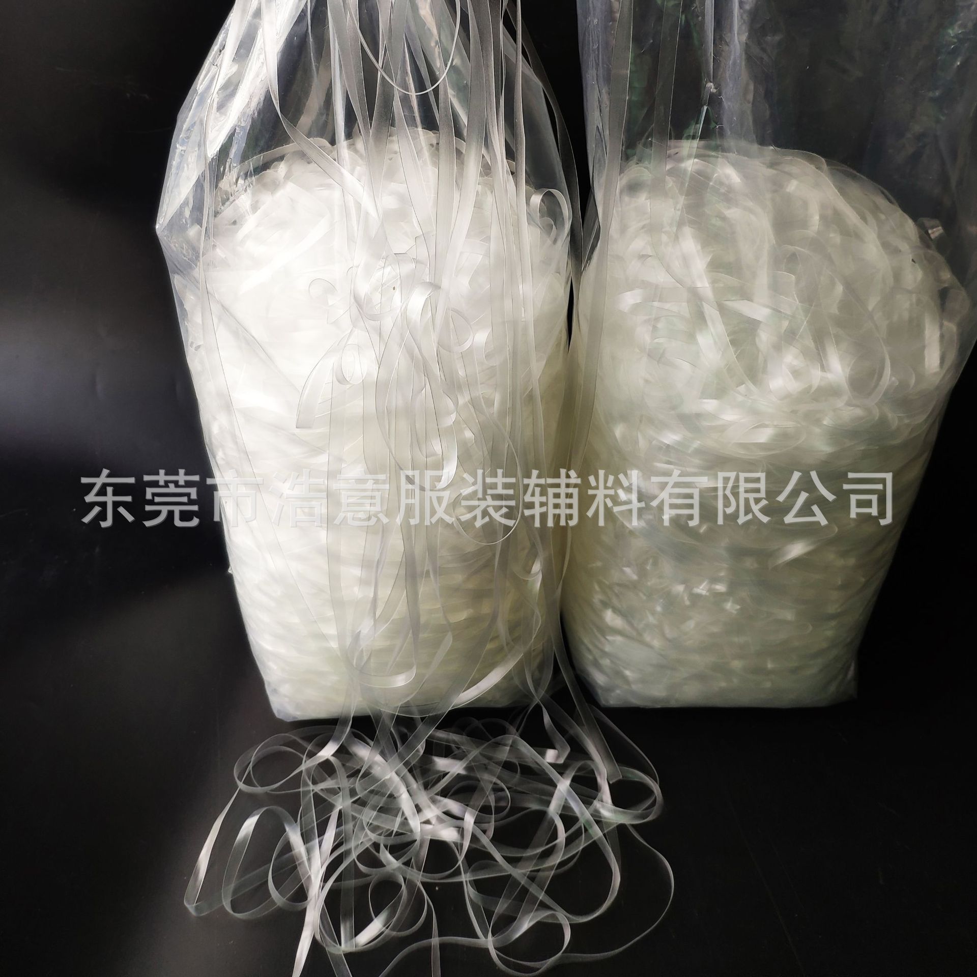 高弹TPU透明膊头带 隐形磨砂松紧带 针织定型条