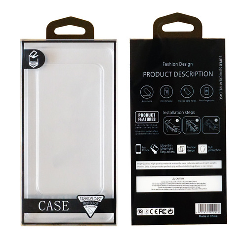 New transparent plastic box PVC mobile phone case packaging box Apple 13 mobile phone case packaging wholesale