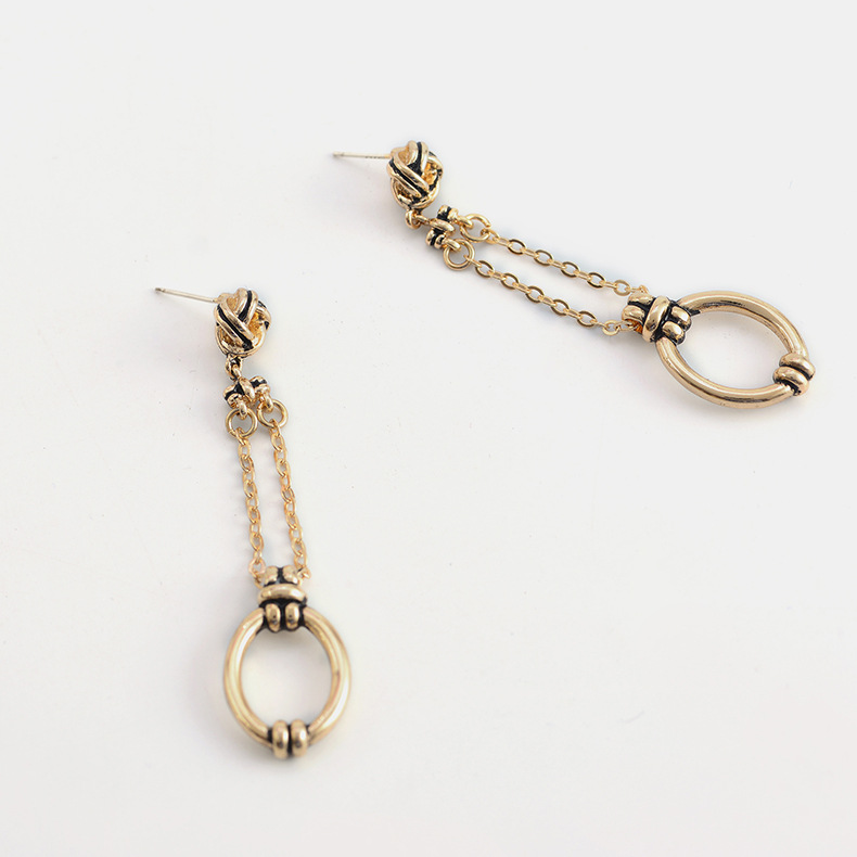 New Exaggerated Earrings S925 Silver Needle Popular Retro Long Wild Earrings Wholesale display picture 1