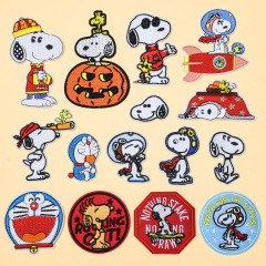 廠家直銷卡通布貼動漫狗貼布補丁服裝包包輔料刺繡布貼可