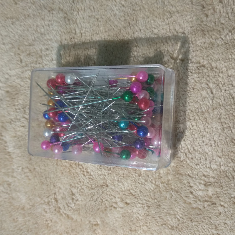 彩色大头针珠针定位针固定针服装立裁针珍珠针大号定型针插包工具