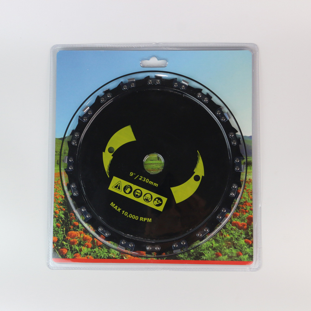 割草机刀片 小竹木头打草机通用配件 割灌机链条锯片 9寸盘锯