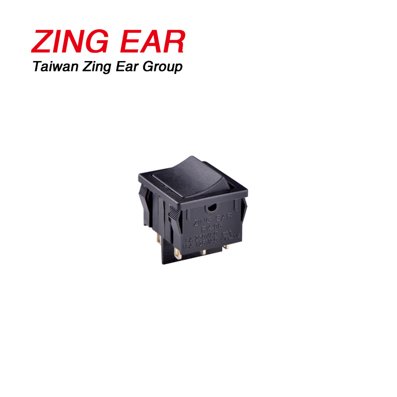 RK-06A方形船型开关 16A/125V大电流电动车适用翘板开关