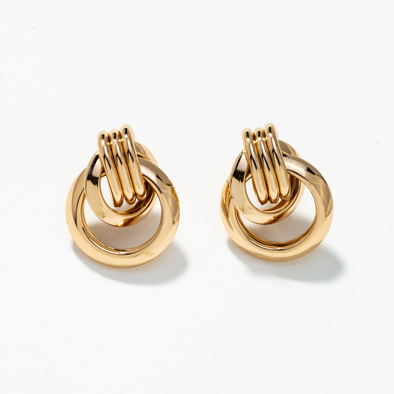 Boucles D&#39;oreilles Simples En Métal display picture 7