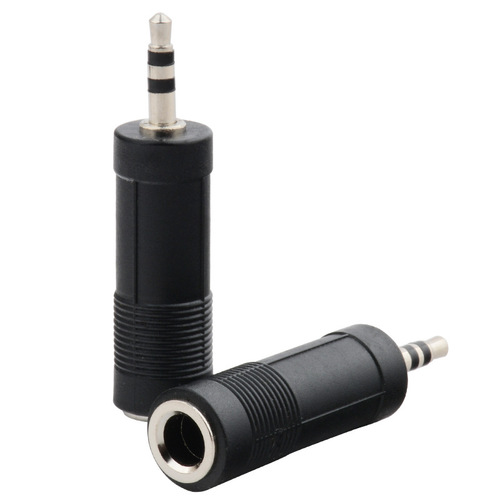 Audio adapter 3.5mm to 6.5mm microphone adapter headset to microphone male to female audio converter plug