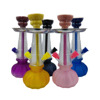 Direct selling foreign trade multi -color Arabic water smoke finished set of small plastic water cigarette pot hookah shiSha