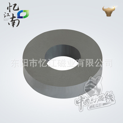 D23*8*4.5 双面多极充磁腕力球用黑色铁氧体圆环磁铁|ms