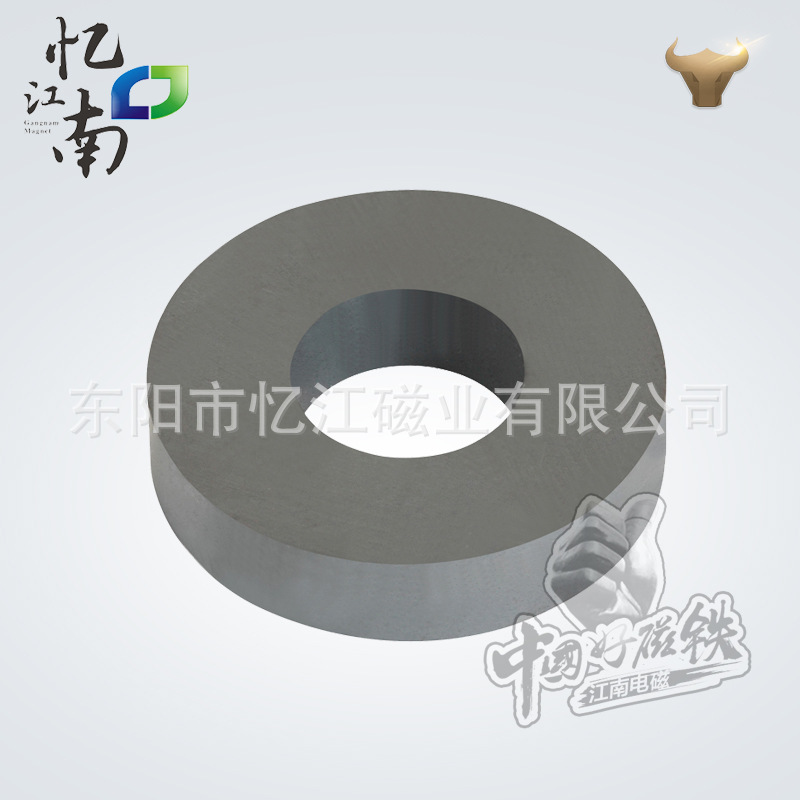 D23*8*4.5 双面多极充磁腕力球用黑色铁氧体圆环磁铁|ms
