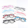 厂家供应新款硅胶儿童眼镜架上网课护眼硅胶鼻拖可弯曲9810|ms