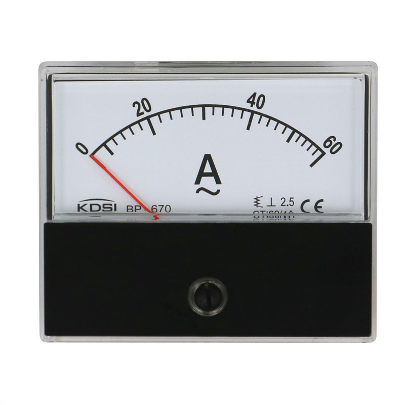 KDSI供应指针式电流表BP-670 AC60/1A交流电流表 仪表盘用表