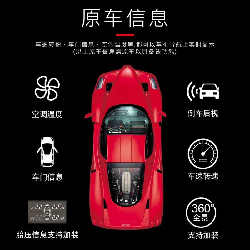 Android 9.0 suitable for Audi A4 car multimedia GPS navigator smart central control reversing image all -in -one