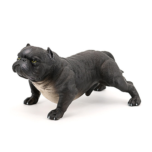 Simulated wild animal model, oversized bully dog, internet celebrity social dog, solid plastic toy, static ornament