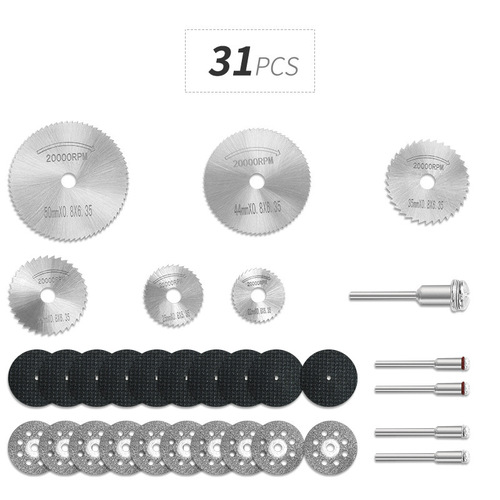 Diamond cutting disc grinding disc high-speed steel woodworking saw blade resin double mesh grinding wheel set Electric grinding accessories