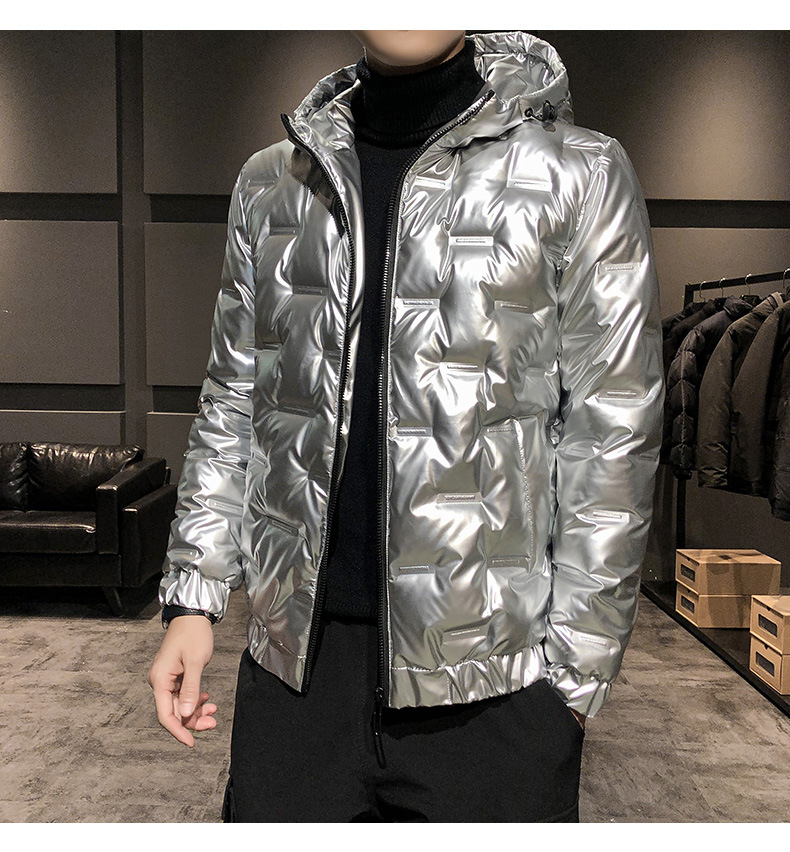 2023 New Trendy Bright Face da uomo in piumino edizione coreana leggero e slim fit cappotto invernale per ragazzi_voghion.com