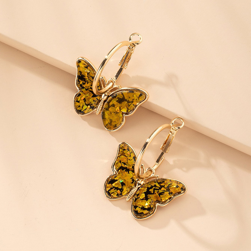 Korean Fashion Simple Women's Butterfly Earrings Wholesale Nihaojewelry display picture 2