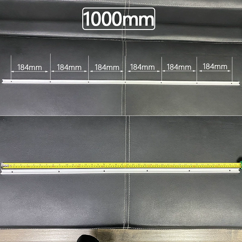 T‑shaped T‑slot sliding stop rail, woodworking limited guide, 300–1220 mm