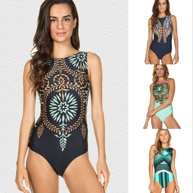 Print Bikini One Piece Printing Swimsuit