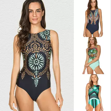 Print Bikini One Piece Printing Swimsuit - ShopShipShake