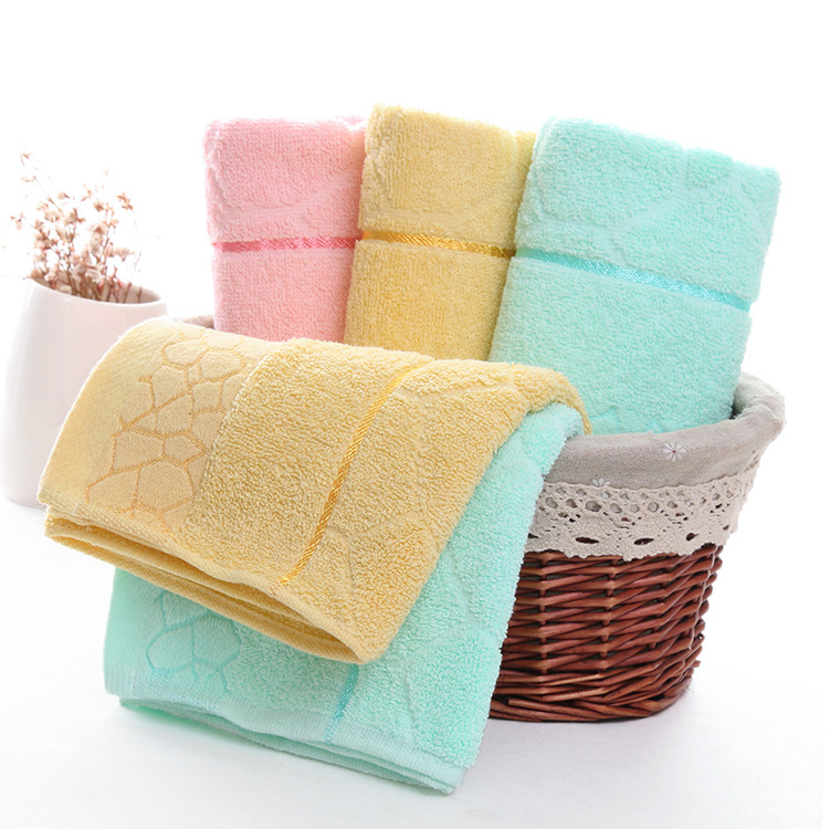 pure cotton Plain colour Water Cube Wash one's face towel soft household Creative gift Cotton Wash one's face Washcloth wholesale