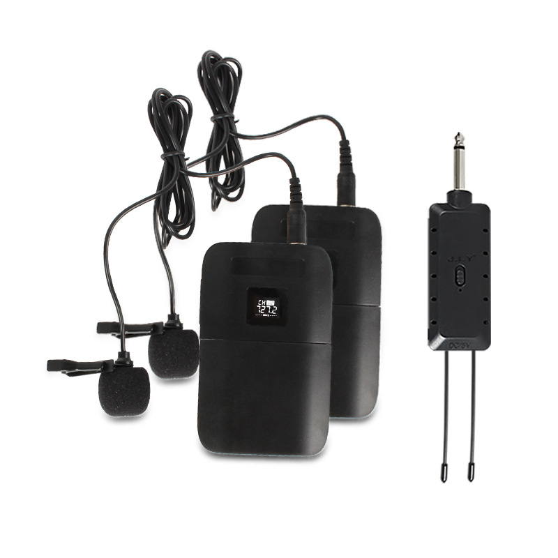 厂家直销无线领夹麦克风一拖二舞台教师导游功放音响头戴演讲话筒