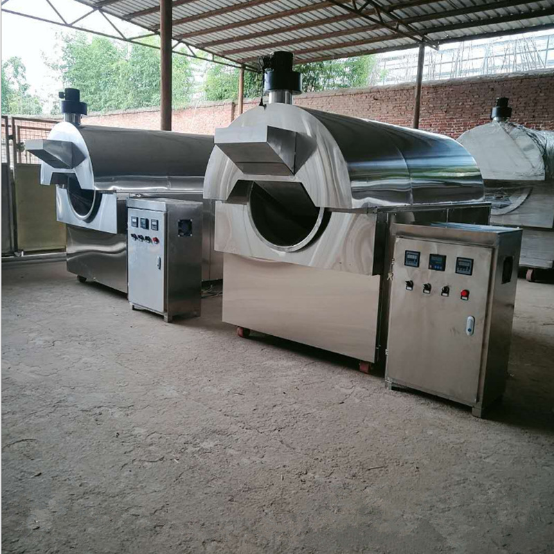 Spot hot sale large drum freighter commercial gas heating automatic fried melon seed machine coffee bean roasting machine Spot hot sale large drum freighter commercial gas heating automatic fried melon seed machine coffee bean roasting machine