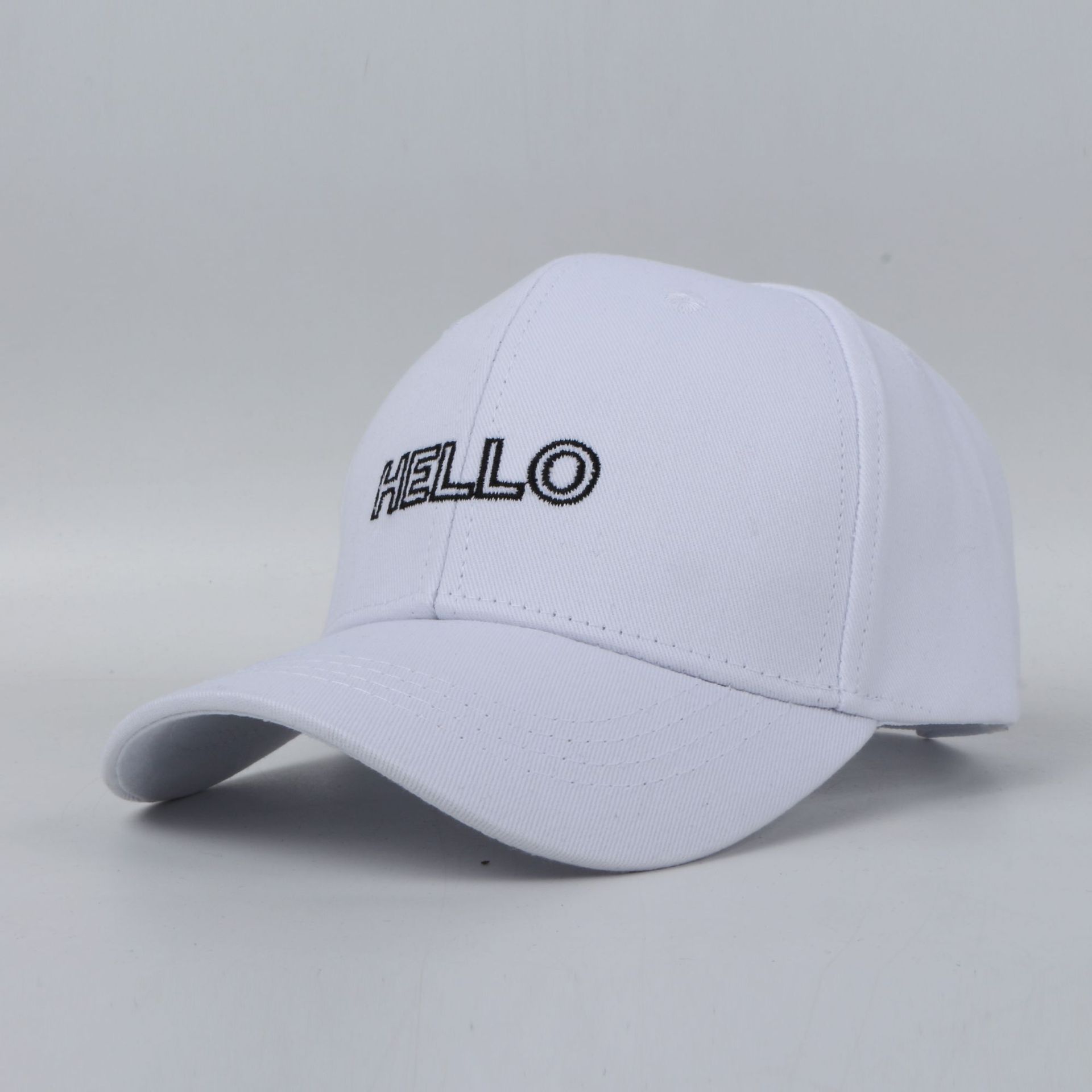 Children's Sun Hat Girls Hat Embroidery Hello Baseball Cap Wholesale Nihaojewelry display picture 3