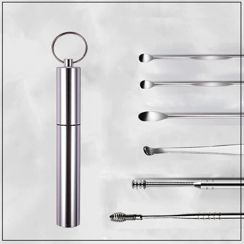 Ear picking, set stainless steel