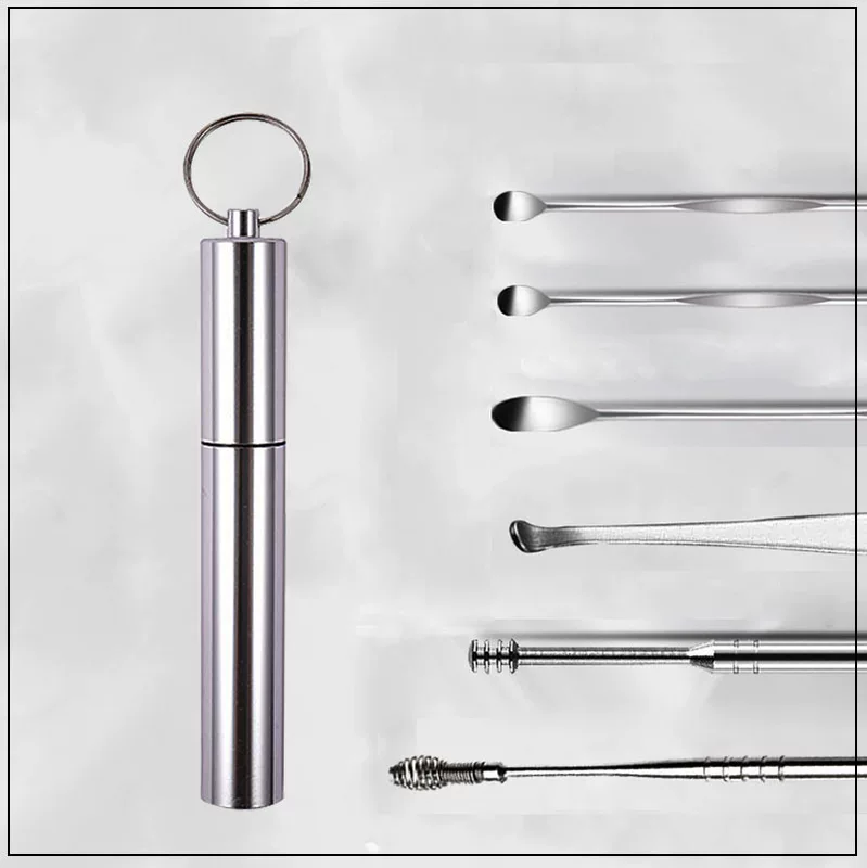 Ear picking, set stainless steel