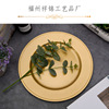 New European -style pearl plate spraying disc Hotel banquet dial plastic plate pollination technology plate source manufacturer