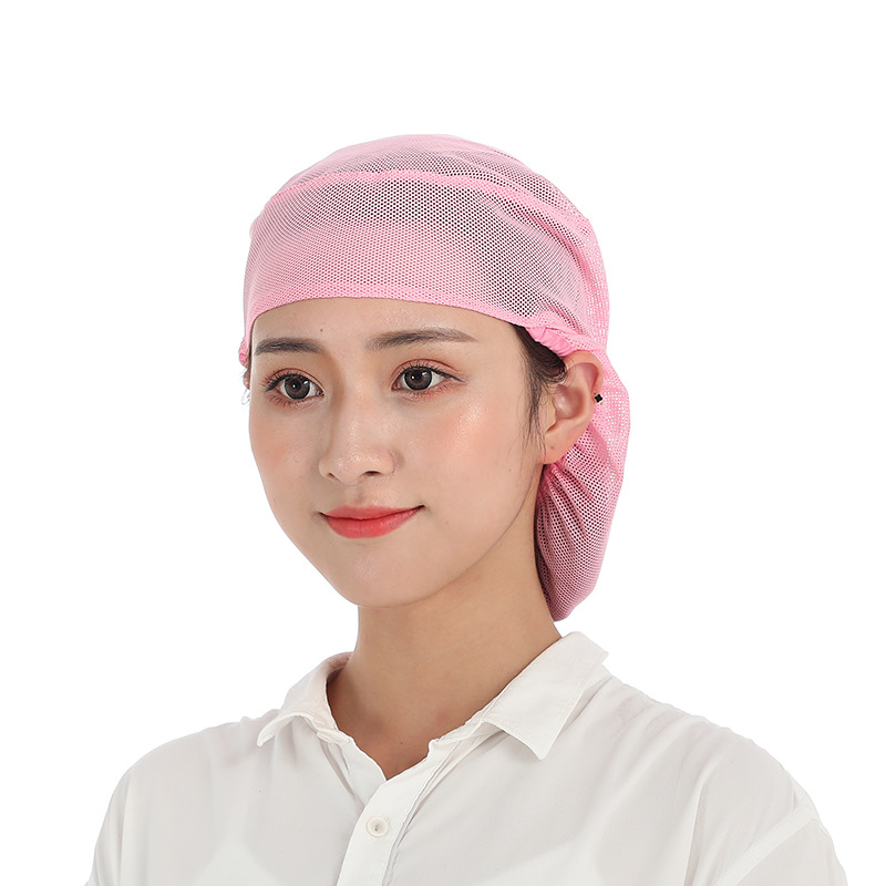 Gorra DE TRABAJO Textil para mujer Gorra de mujer Fábrica de alimentos Gorra de malla Sombrero DE TRABAJO Taller a prueba de polvo Puntera transpirable
