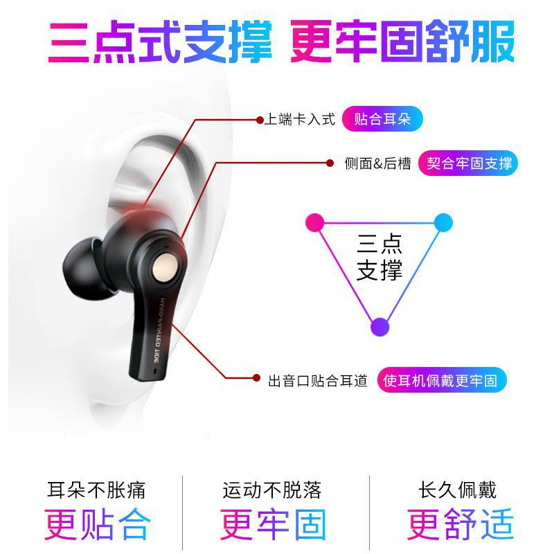 升级版3D环绕入耳式tws蓝牙耳机5.0双耳新概念真无线长时间续航