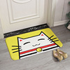 The carpet door is padded with the door to enter the bedroom cartoon -to -door cushion door non -skid home toilet toilet bathroom absorption foot cushion