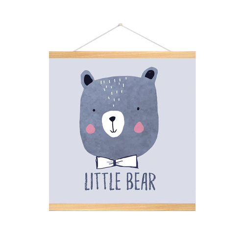 Children's room decorative painting boy and girl room bedroom bedside hanging painting living room Nordic cartoon animal hanging painting